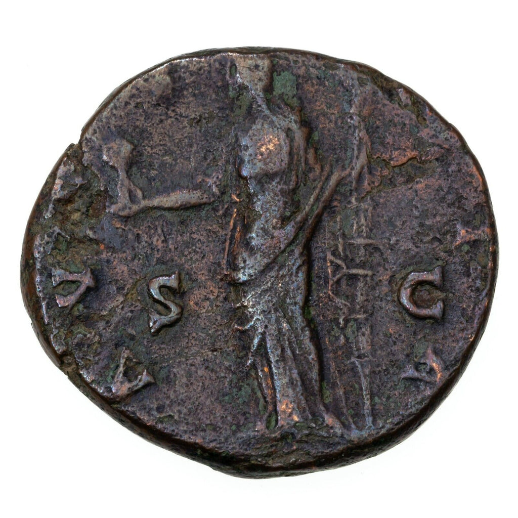 Roman Emp. Diva Faustina I AE As 8.1g, 25.5mm Coin RIC 1178