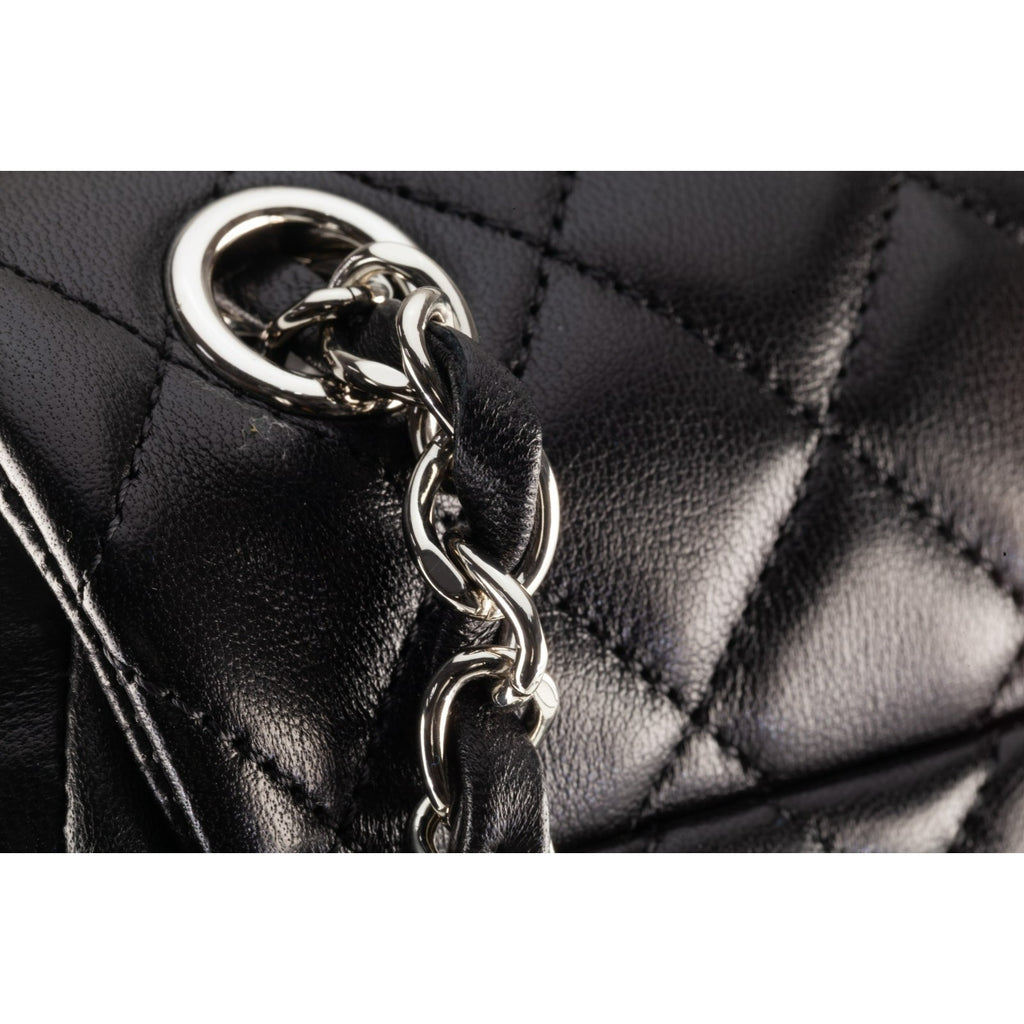 Chanel Black Caviar Leather Matelasse Backpack 16P A91121 Box Card Papers