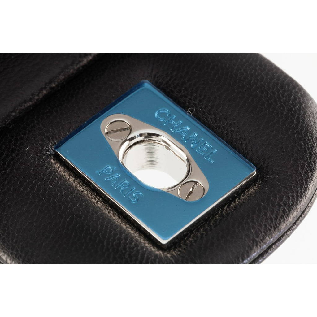 Chanel Black Caviar Leather Matelasse Backpack 16P A91121 Box Card Papers