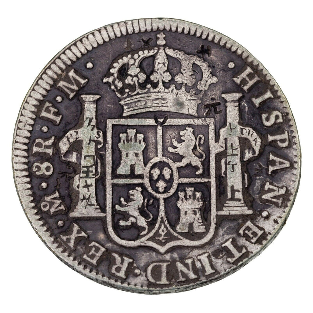 1797 Mexico 8 Reales with Chopmarks VF Net Condition