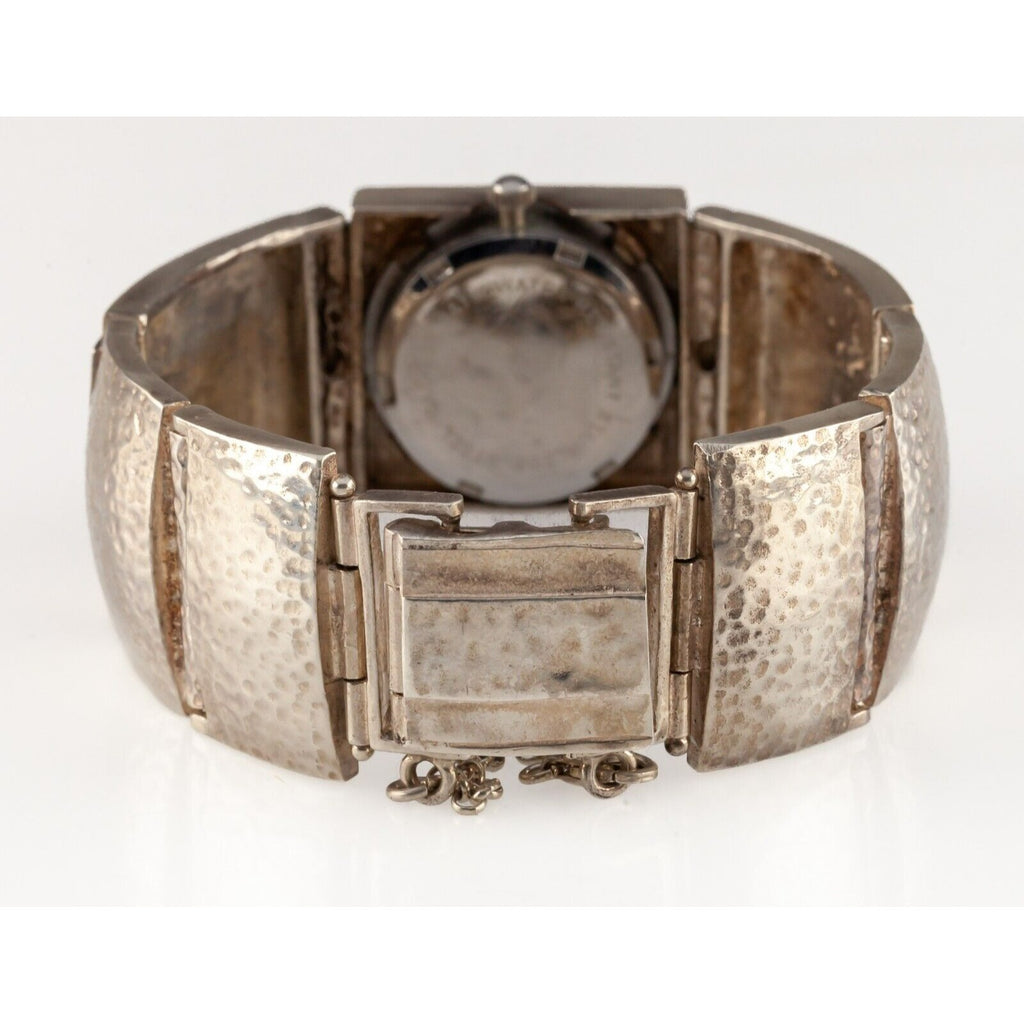 14k Accent MOP Quartz Watch w/ Ruby Stones Set in Sterling Silver 70.3gr