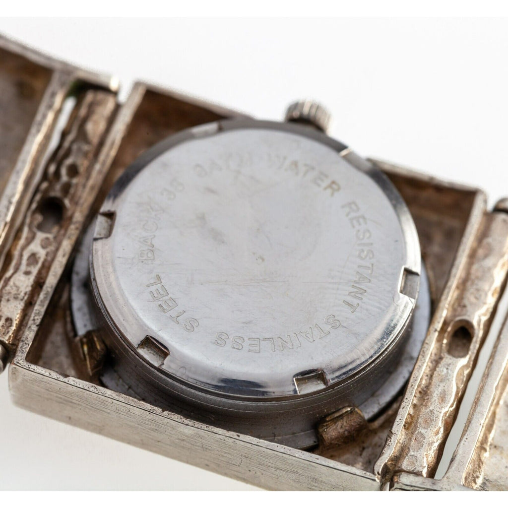 14k Accent MOP Quartz Watch w/ Ruby Stones Set in Sterling Silver 70.3gr