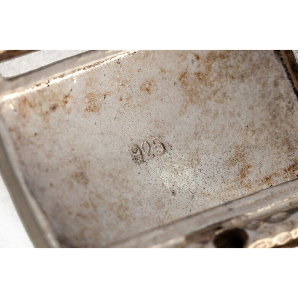 14k Accent MOP Quartz Watch w/ Ruby Stones Set in Sterling Silver 70.3gr