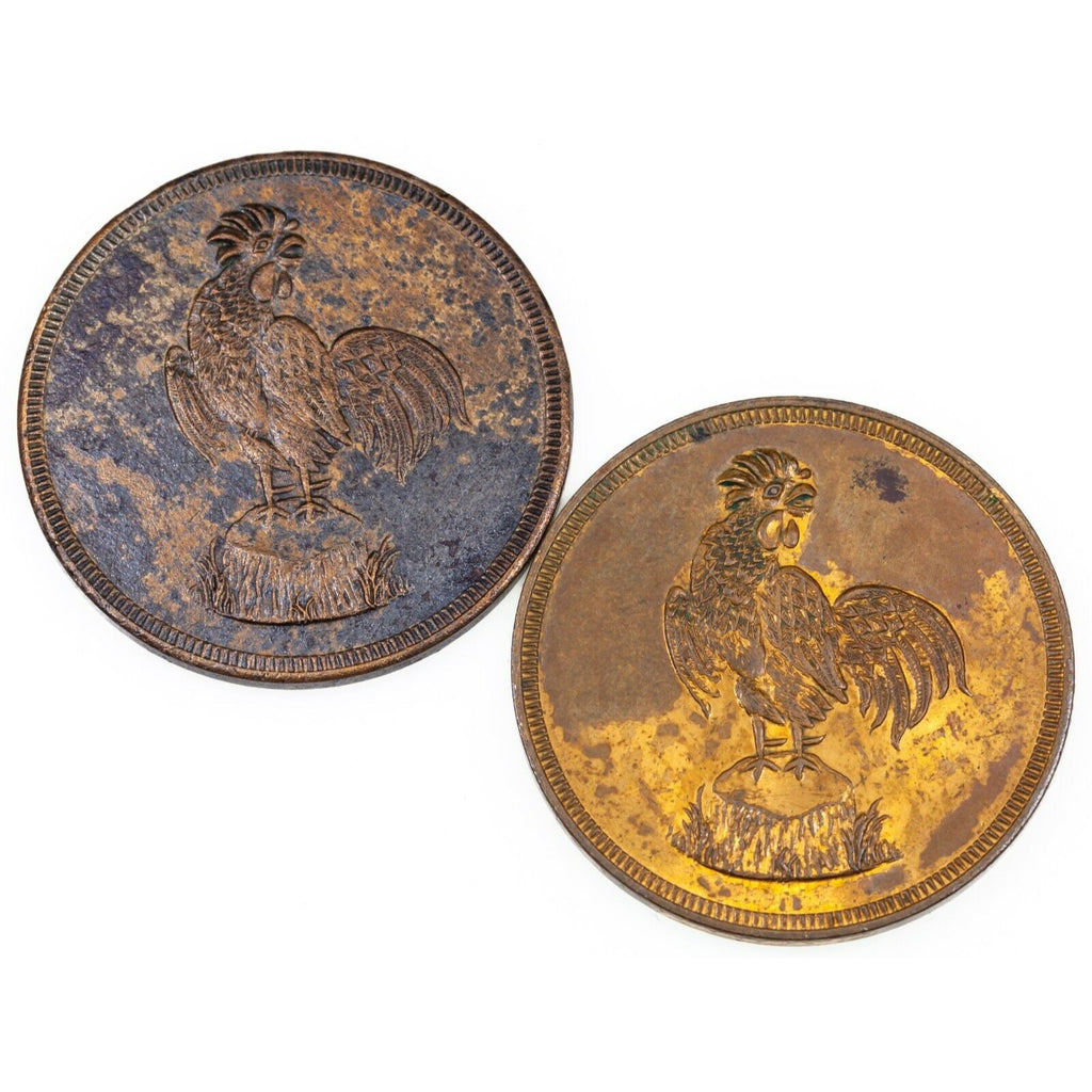 Rare! Maverick Cock & Bull Token Lot of 2