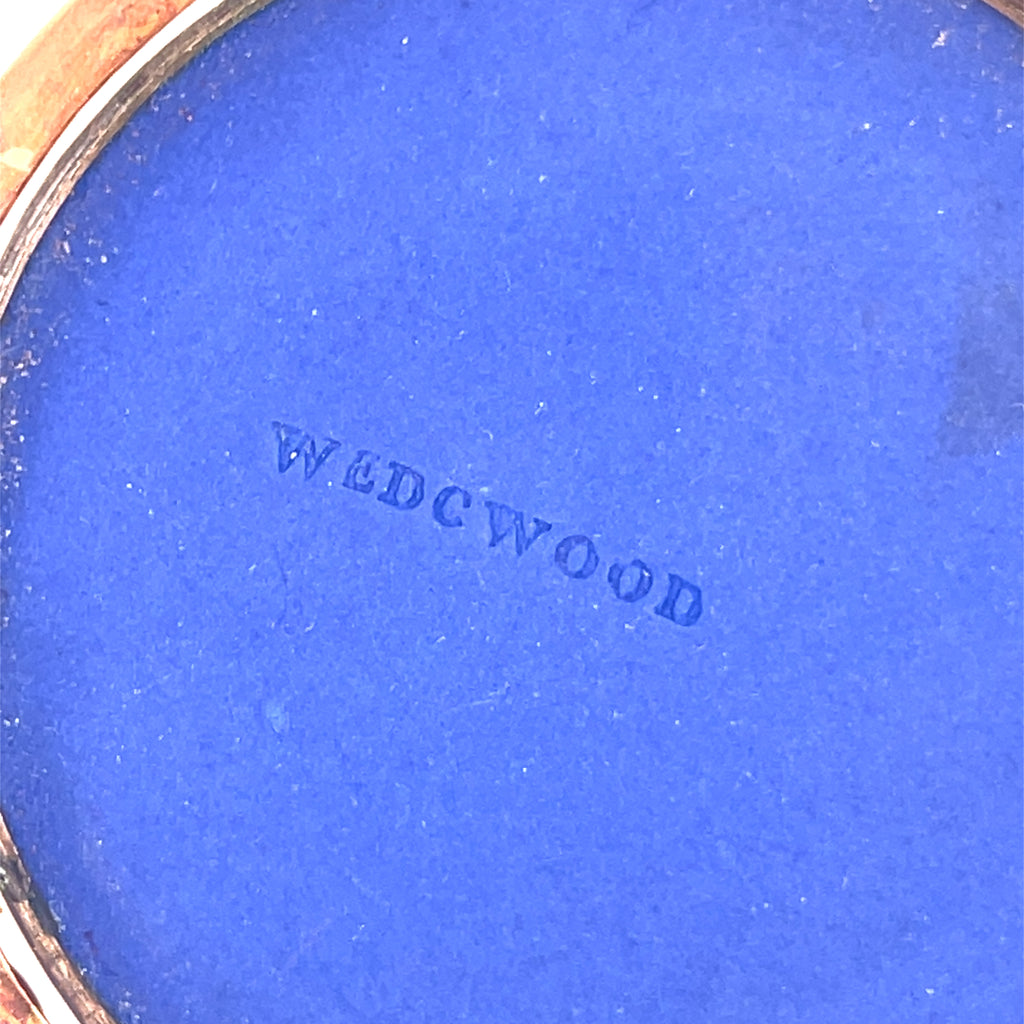 Wedgwood Cameo Porcelain Pendant with 14k Yellow Gold Bezel