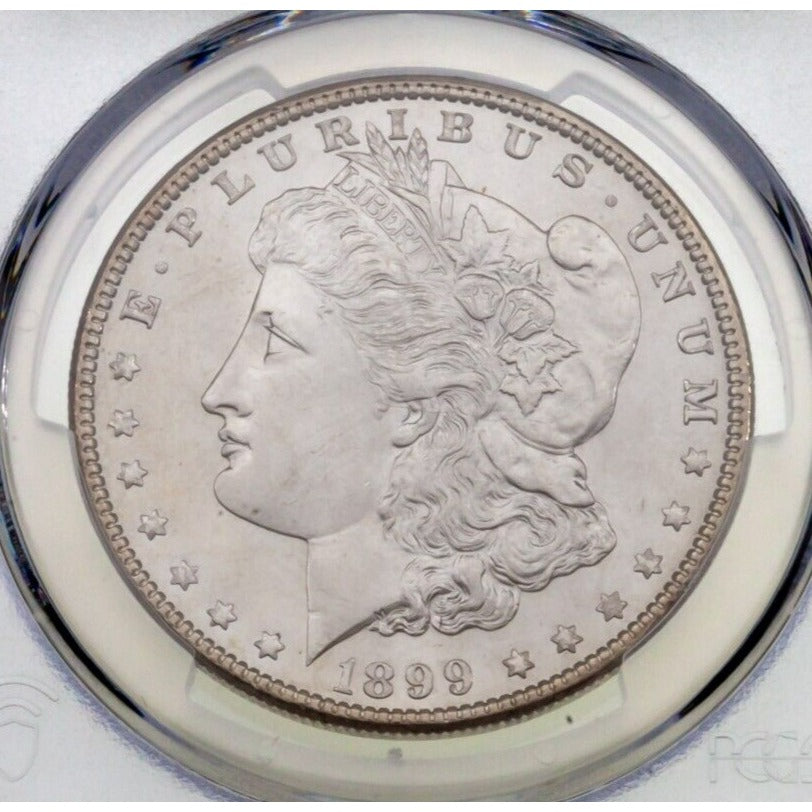 1899 $1 Silver Morgan Dollar Graded by PCGS as MS66