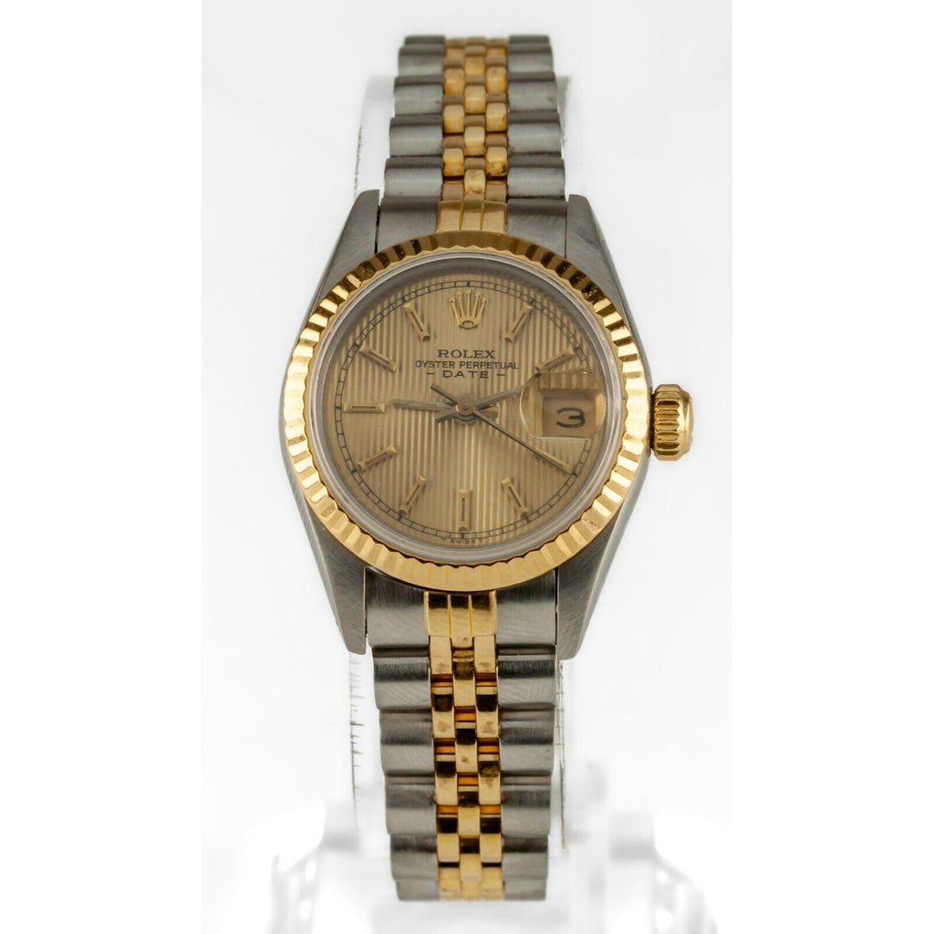 Rolex Women's Two-Tone 18k/SS OPD Jubilee Tapestry Dial Automatic Watch 69173