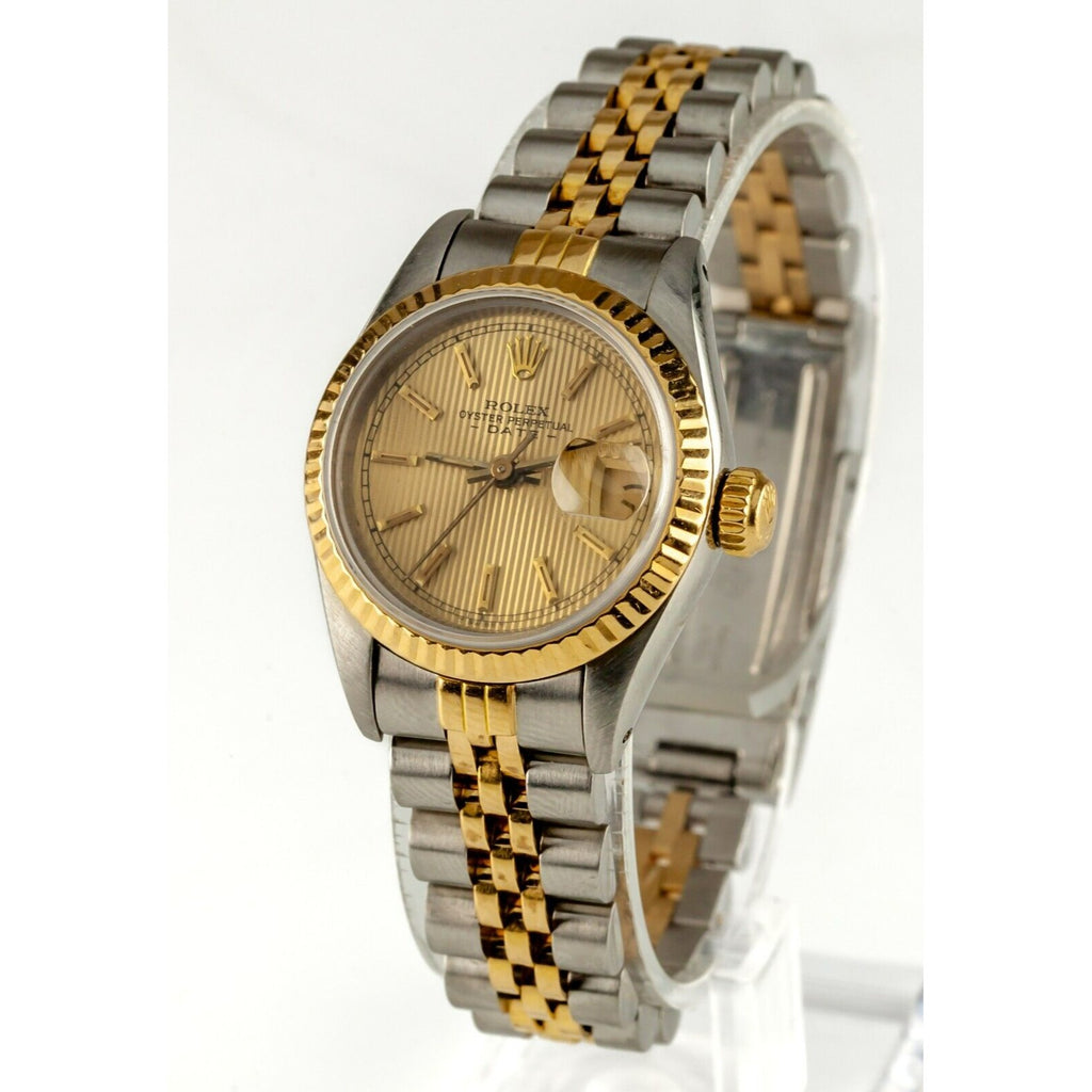 Rolex Women's Two-Tone 18k/SS OPD Jubilee Tapestry Dial Automatic Watch 69173