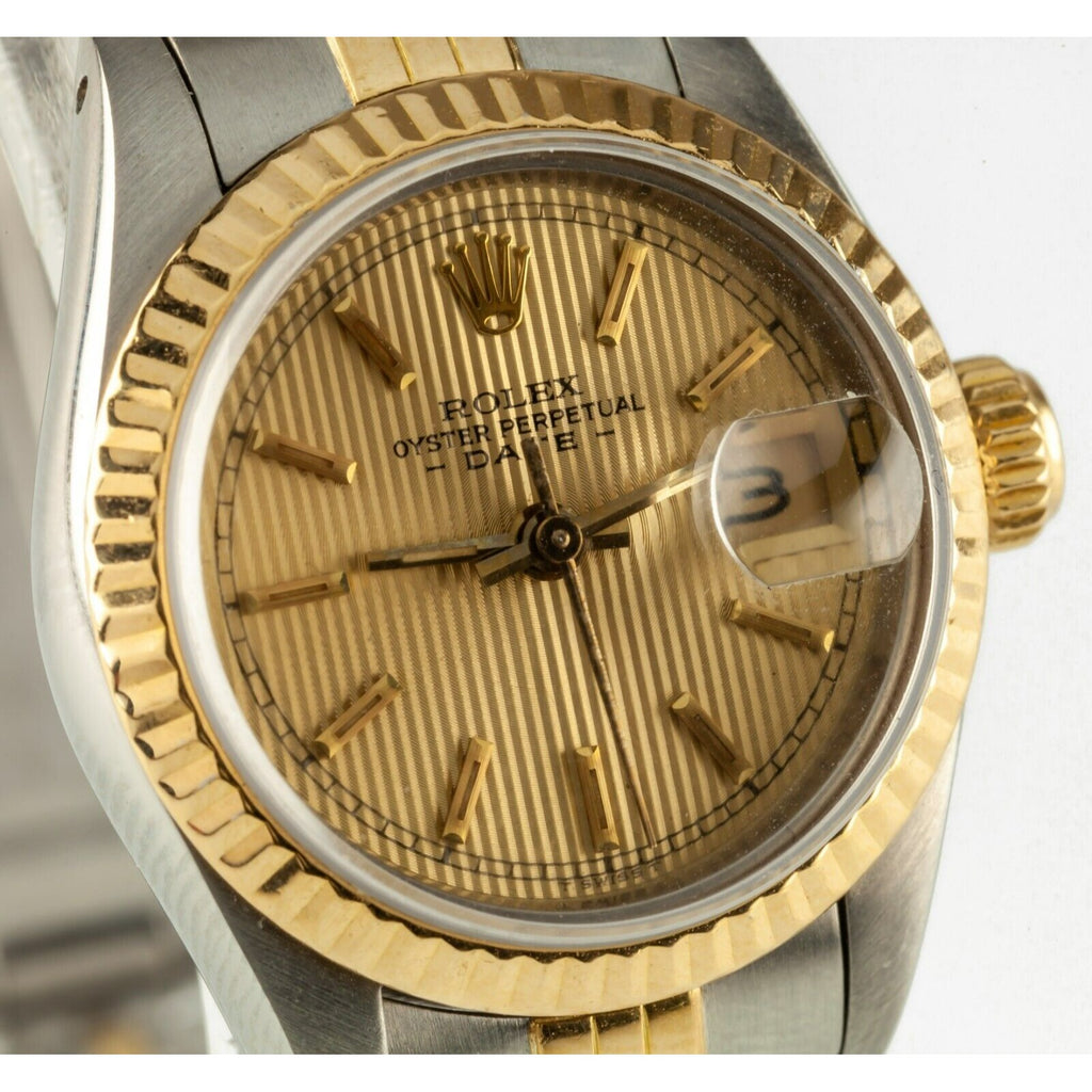 Rolex Women's Two-Tone 18k/SS OPD Jubilee Tapestry Dial Automatic Watch 69173