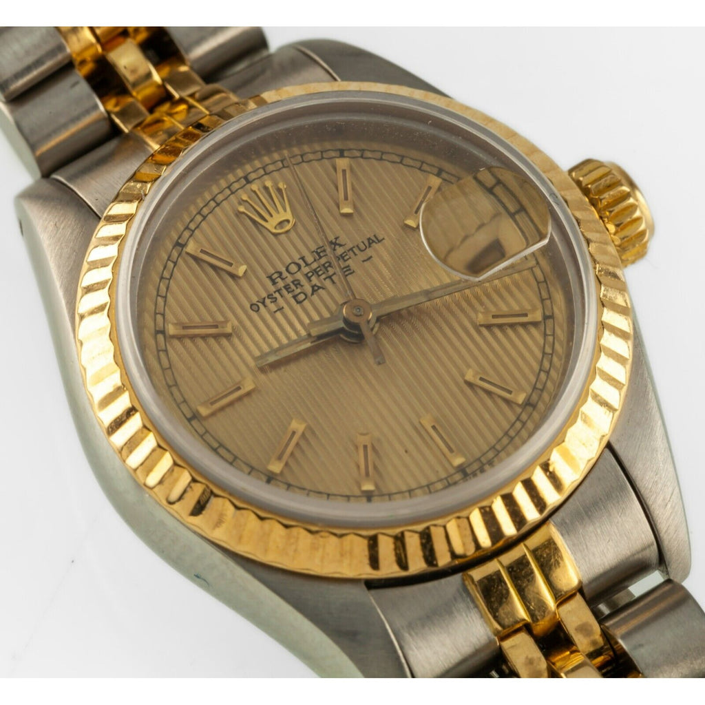 Rolex Women's Two-Tone 18k/SS OPD Jubilee Tapestry Dial Automatic Watch 69173