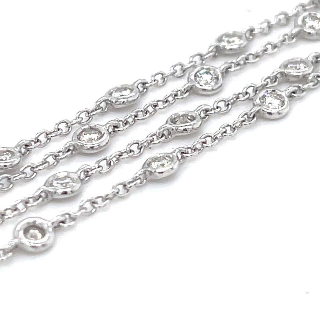 Heart Shaped Tanzanite 17.63 ct Diamond Necklace in 18k White Gold w/ GIA Cert