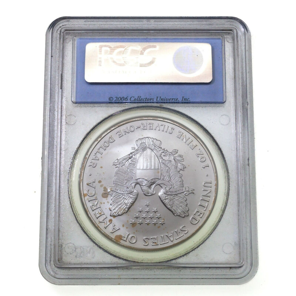 2006 S$1 Silver American Eagle Graded by PCGS as MS69 First Strike