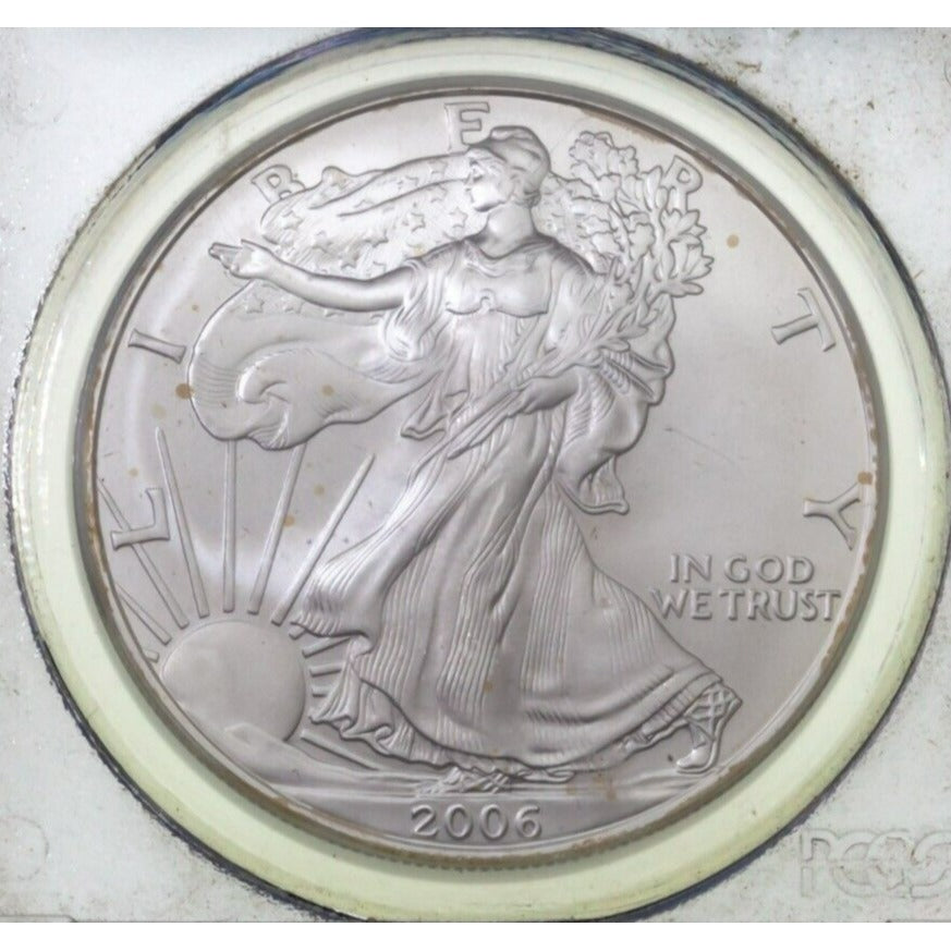 2006 S$1 Silver American Eagle Graded by PCGS as MS69 First Strike