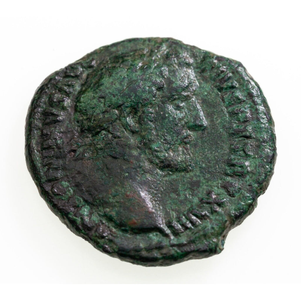 153-154 AD Antoninus Pius AE AS Coin in Fine, 27.5mm, 12.7gr, S-4294