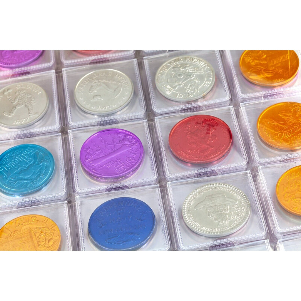 Rare 1960's-90's Mardi Gras Doubloons, Aluminum Token Collection of 246!