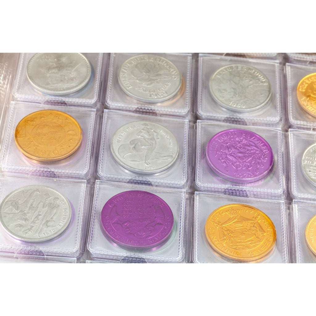 Rare 1960's-90's Mardi Gras Doubloons, Aluminum Token Collection of 246!