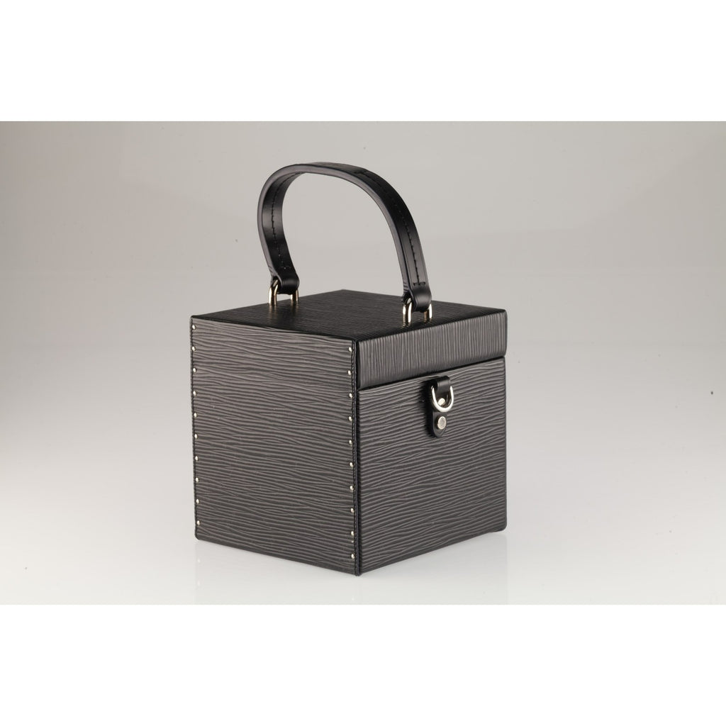 Louis Vuitton Black Epi Leather Bleeker Box with Silver HW Dustbag and Box
