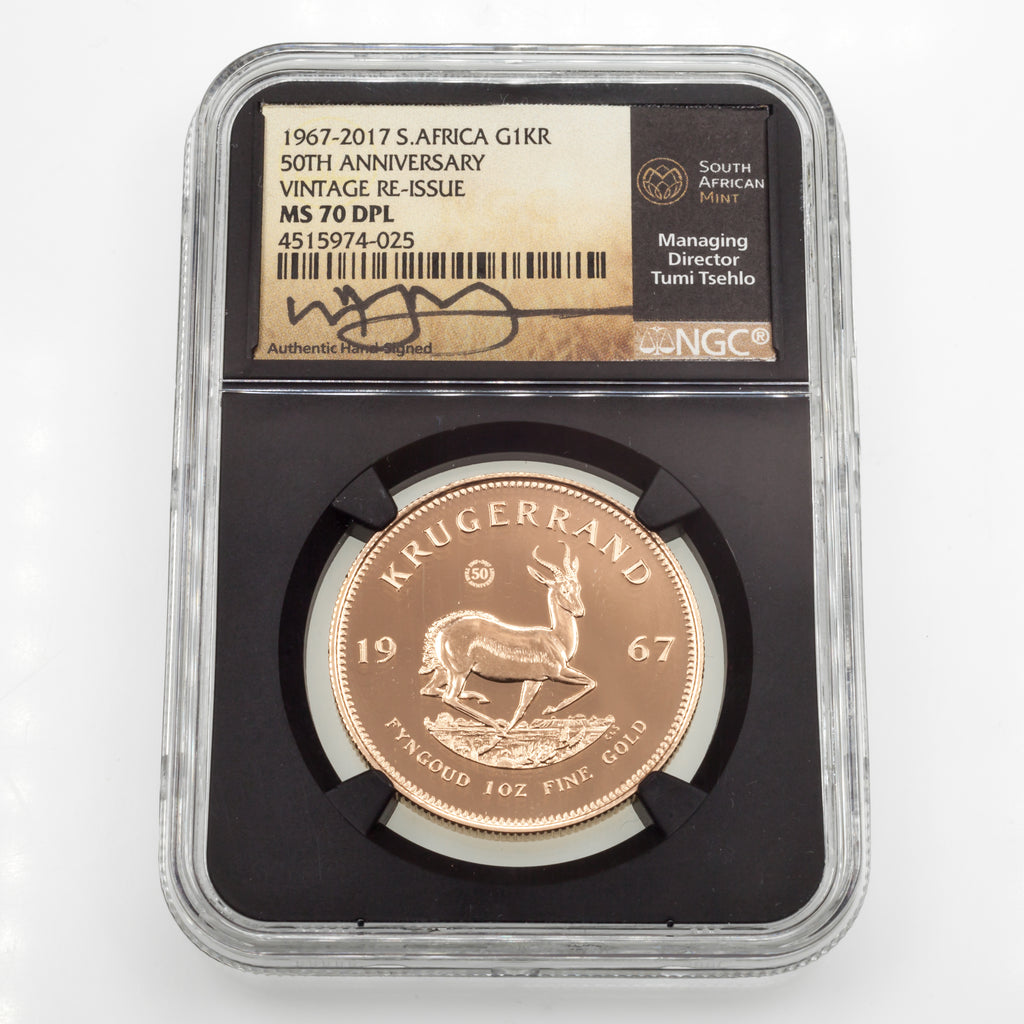 2017 50th Anniversary Re-Issue G1KR Graded by NGC as MS70DPL w/ Box and CoA