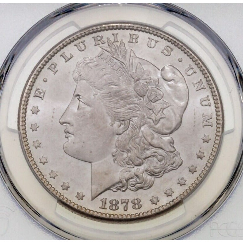 1878-S $1 Silver Morgan Dollar Graded by PCGS as MS64