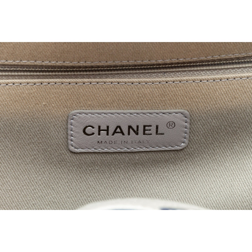 Chanel Deauville Large Navy Blue Caviar Leather Shopping Tote 16P A93258