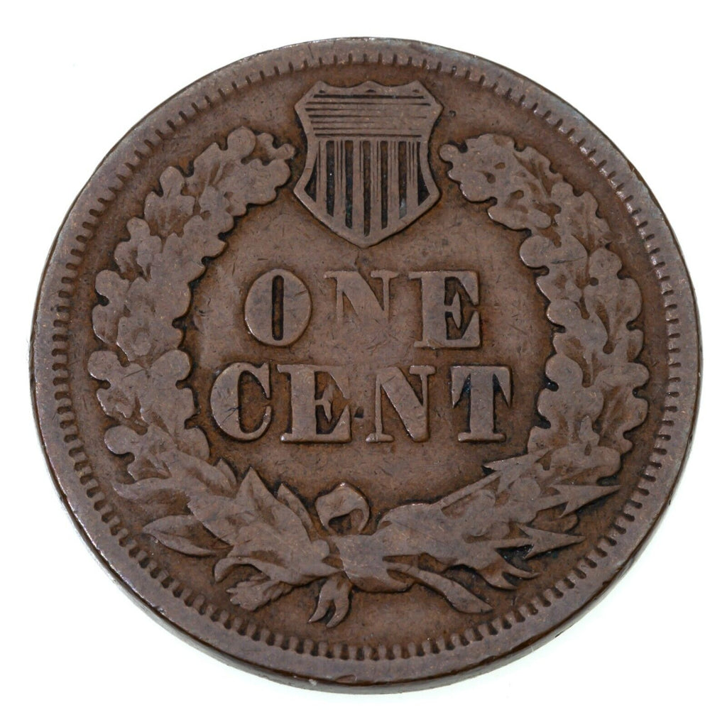 1868 1C Indian Cent in Good Condition, All Brown Color, Full Strong Rims