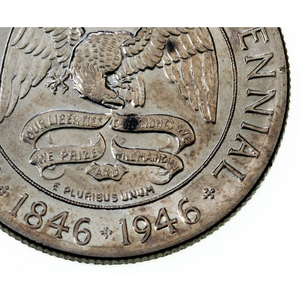 1946 50C Iowa Commemorative Half Dollar in Choice BU Condition, Full Mint Luster