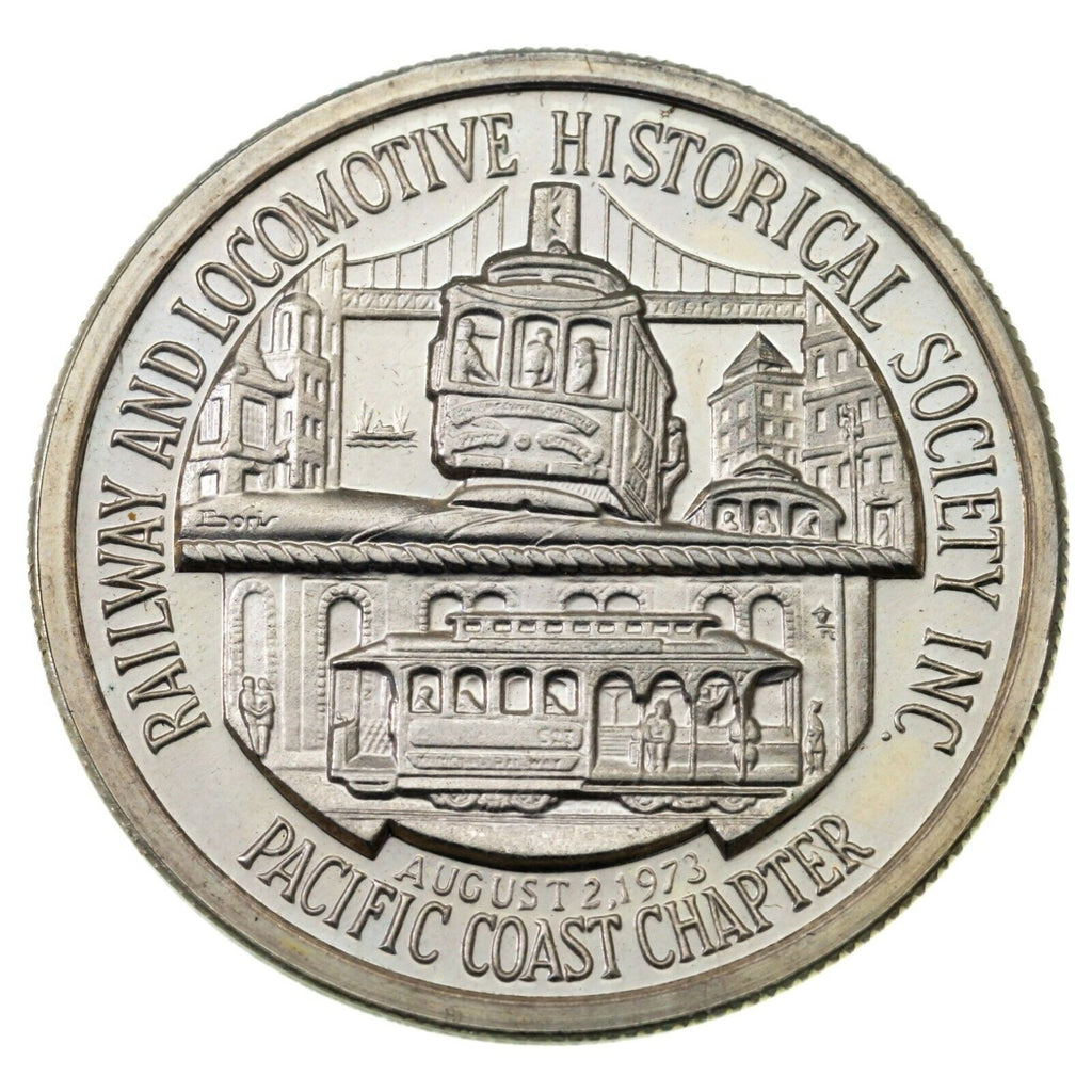 1973 San Francisco Cable Car Centennial Silver Medal 28.9gr