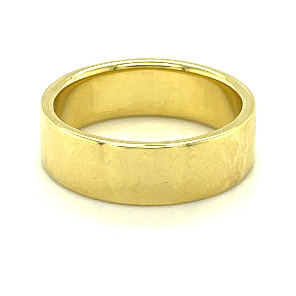 Ippolita 18k Yellow Gold Band Ring with "LOVE" in Melee Diamonds Size 7