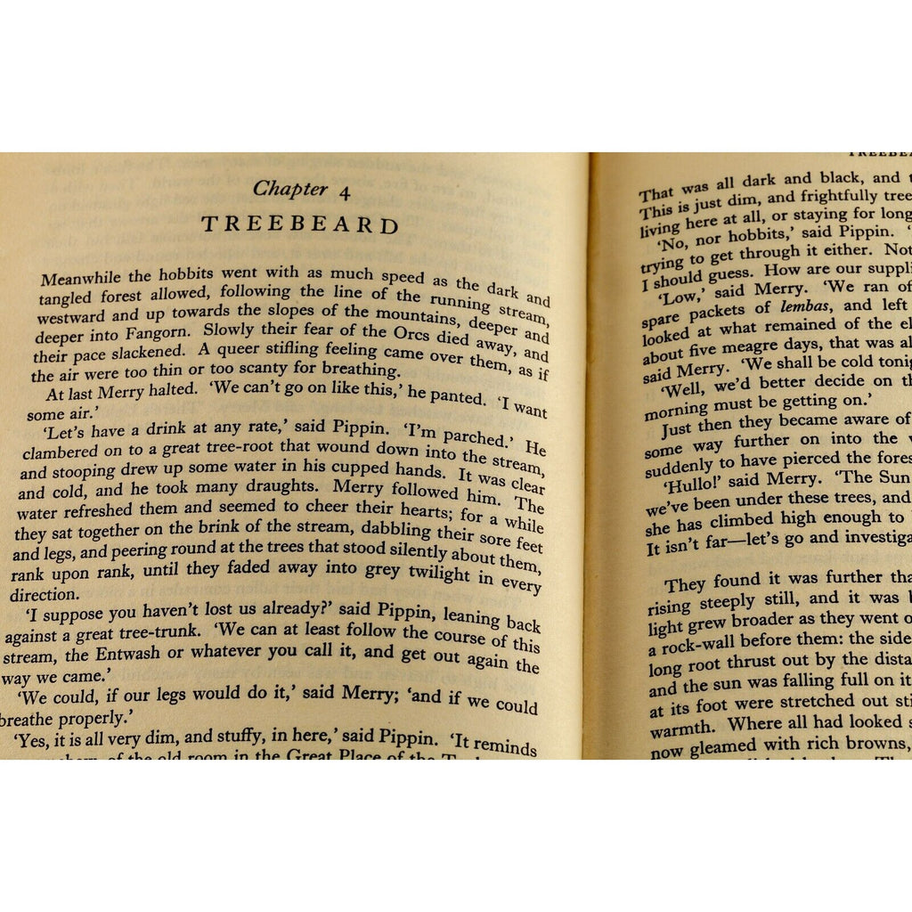 "The Two Towers" by JRR Tolkien First Edition USA 5th Printing Dust Jacket + Map