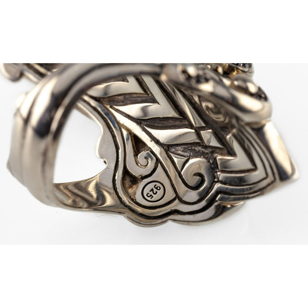 John Hardy Sterling Silver Legends Naga Dragon Ring with Size 6.75