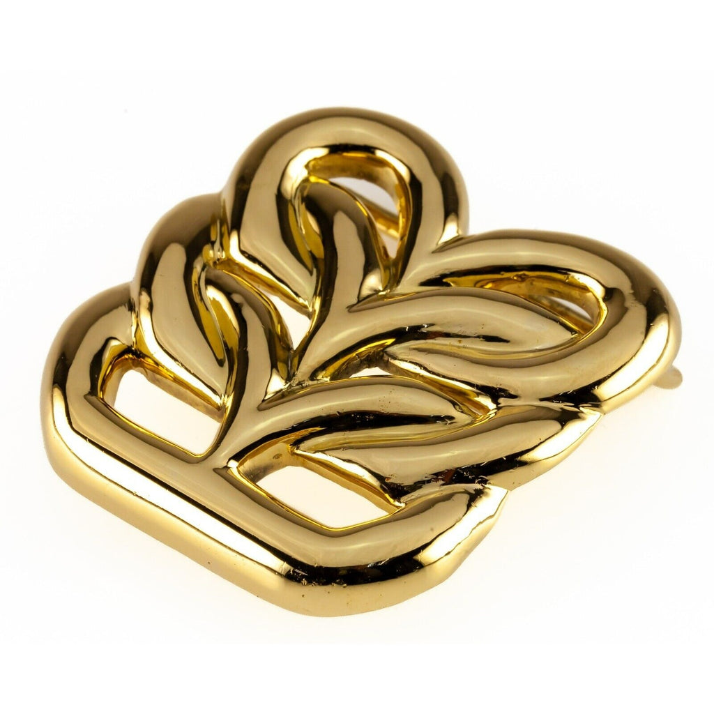 Van Cleef & Arpels 18k Yellow Gold Vintage Belt Buckle Hand-Signed