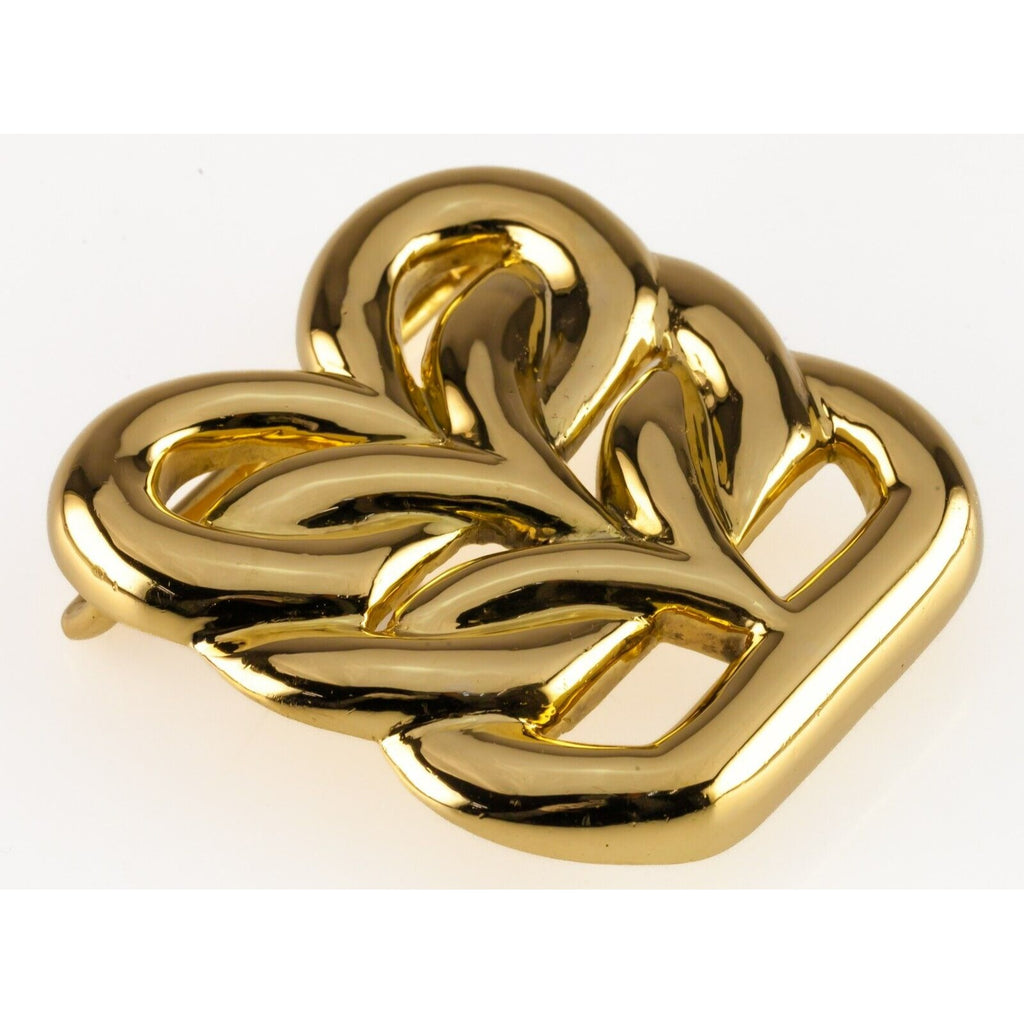 Van Cleef & Arpels 18k Yellow Gold Vintage Belt Buckle Hand-Signed