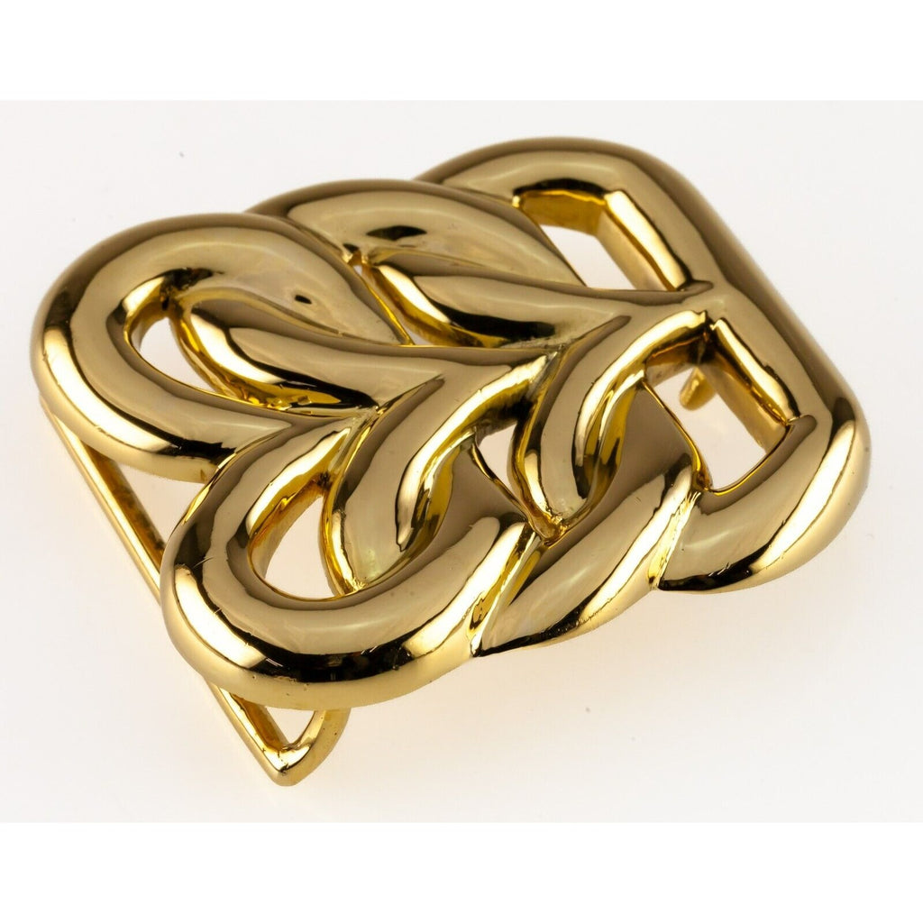 Van Cleef & Arpels 18k Yellow Gold Vintage Belt Buckle Hand-Signed