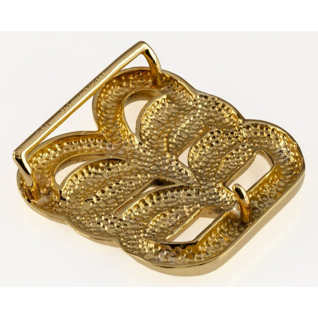 Van Cleef & Arpels 18k Yellow Gold Vintage Belt Buckle Hand-Signed