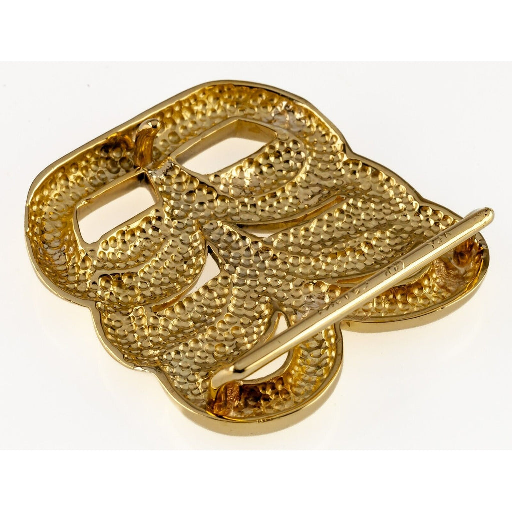 Van Cleef & Arpels 18k Yellow Gold Vintage Belt Buckle Hand-Signed