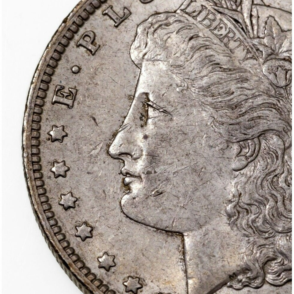 1889-O $1 Silver Morgan Dollar in AU Condition, Nice Luster, Mostly White