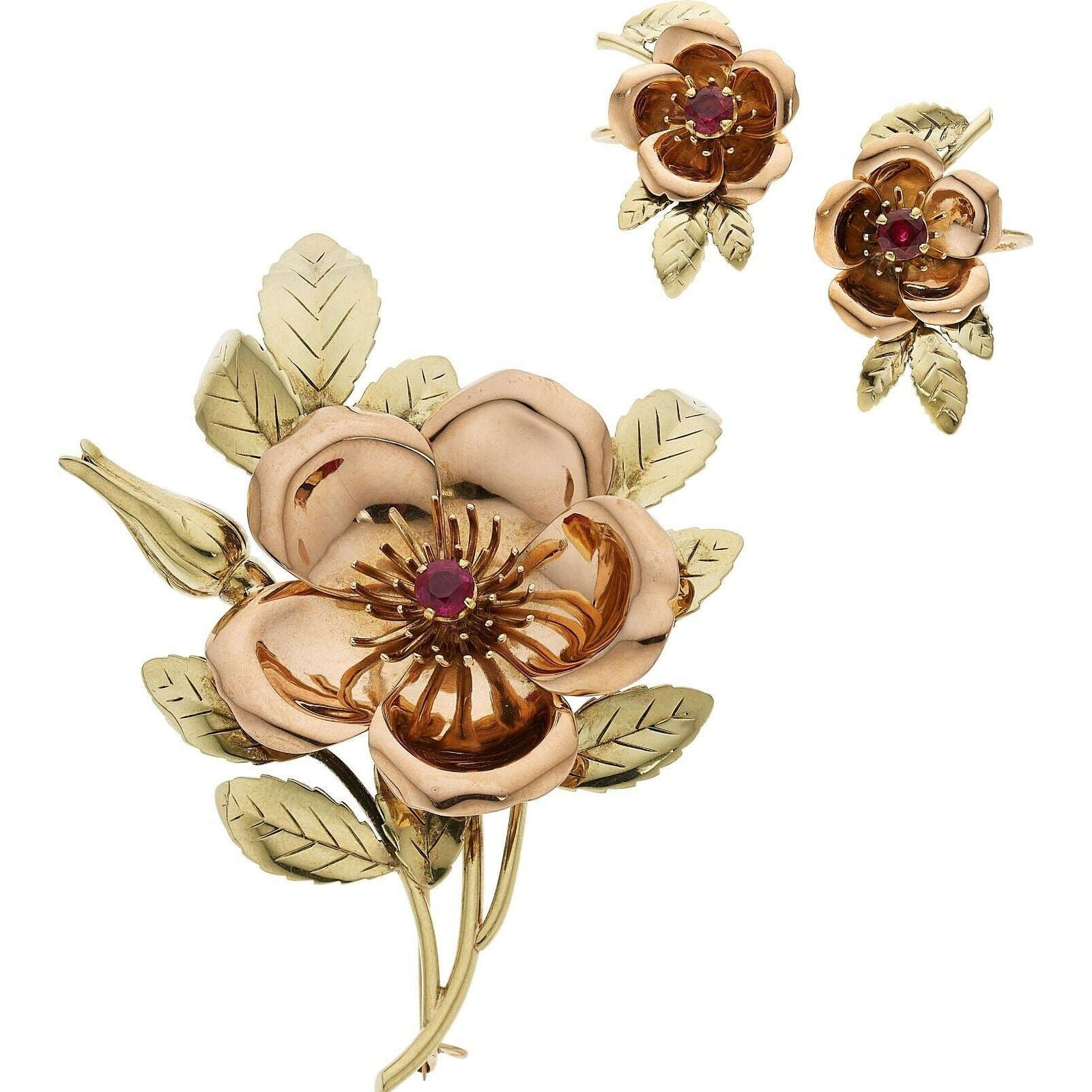Hobe どんぐりモチーフ メッシュ装飾 ゴールドトーン ヴィンテージ フラワー petit headdress＆corsage ゴールドエッジブラウンリボン