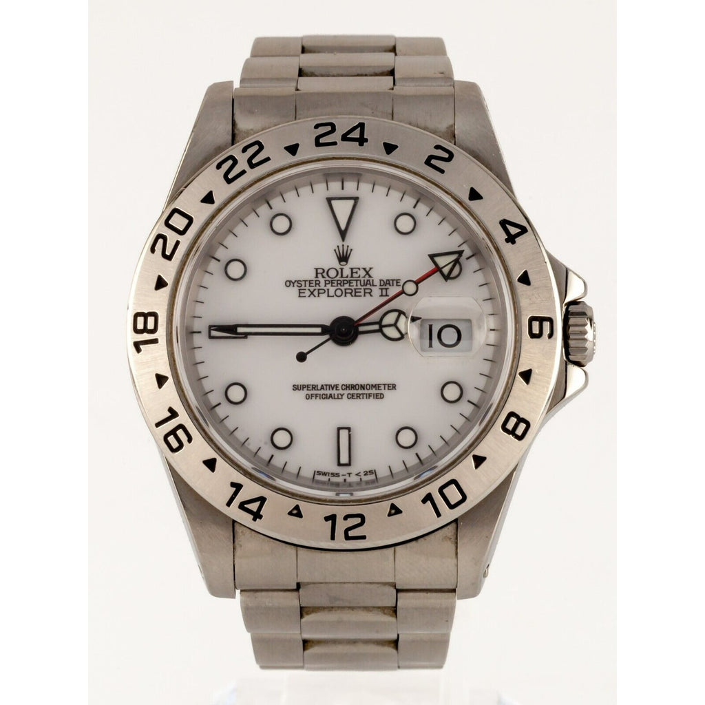 Rolex Explorer II Men's Stainless Steel Automatic Watch 16570 Box/Papers 1997