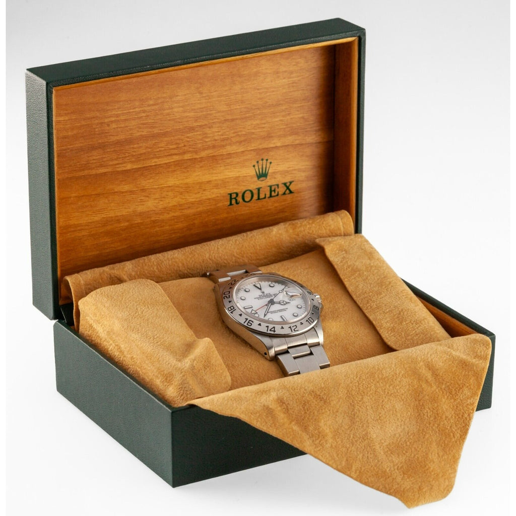 Rolex Explorer II Men's Stainless Steel Automatic Watch 16570 Box/Papers 1997