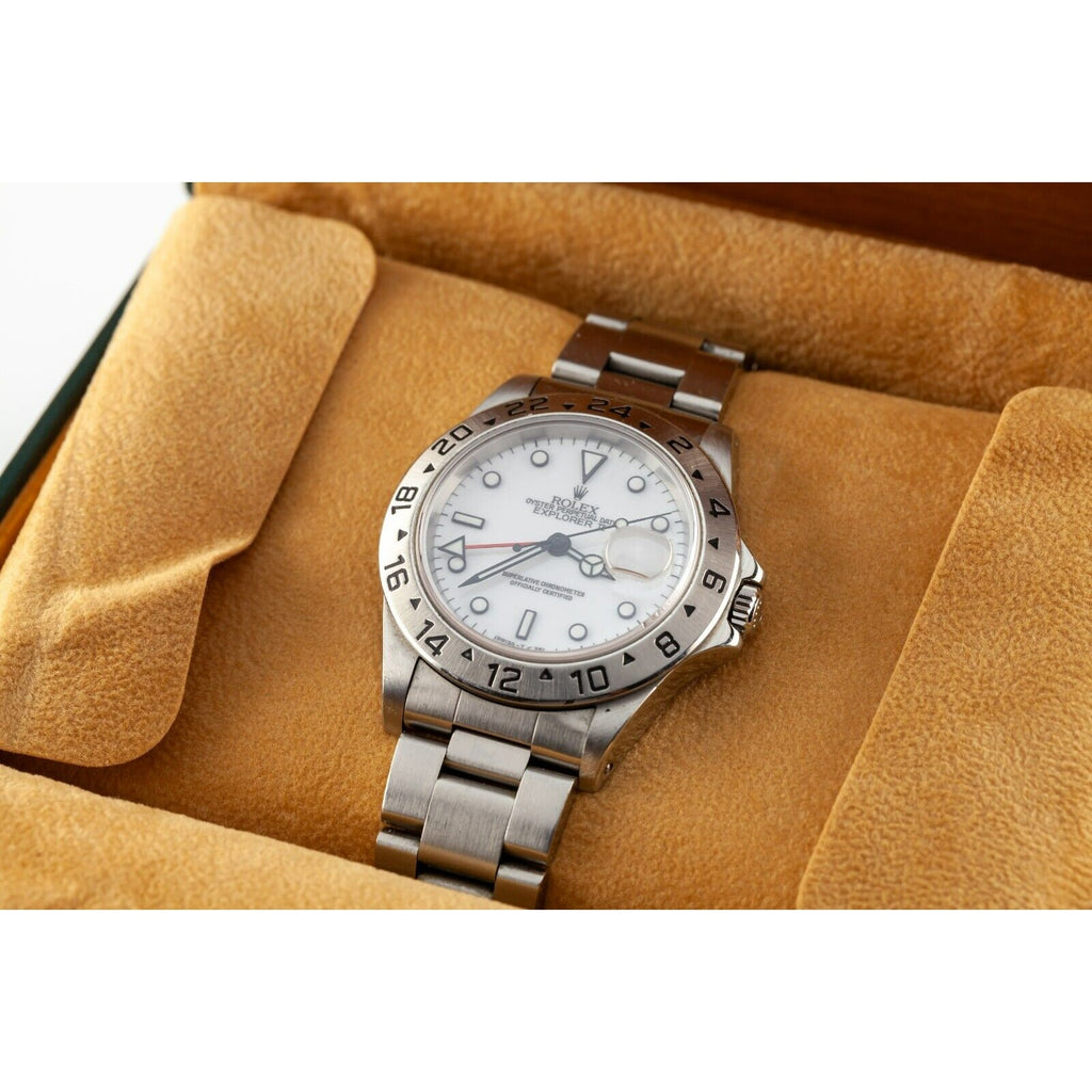 Rolex Explorer II Men's Stainless Steel Automatic Watch 16570 Box/Papers 1997