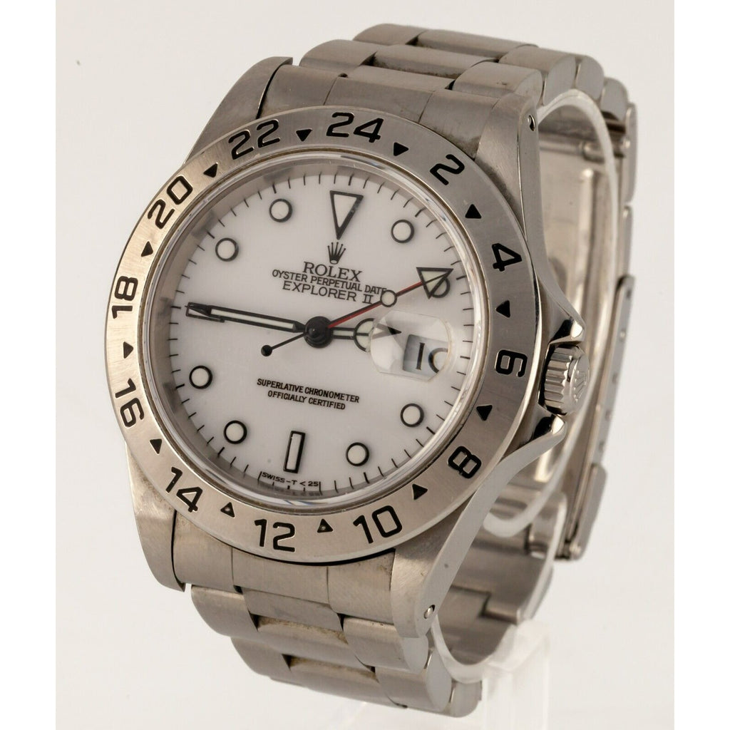 Rolex Explorer II Men's Stainless Steel Automatic Watch 16570 Box/Papers 1997