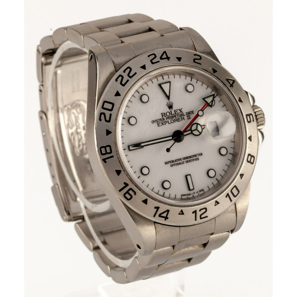 Rolex Explorer II Men's Stainless Steel Automatic Watch 16570 Box/Papers 1997