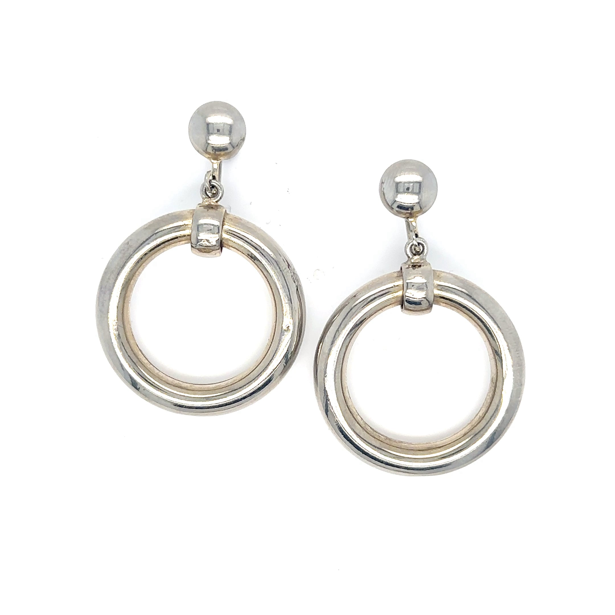 Marilyn Monroe Memorabilia Costume Silver Metal Hoop Doorknocker Earring Niagara