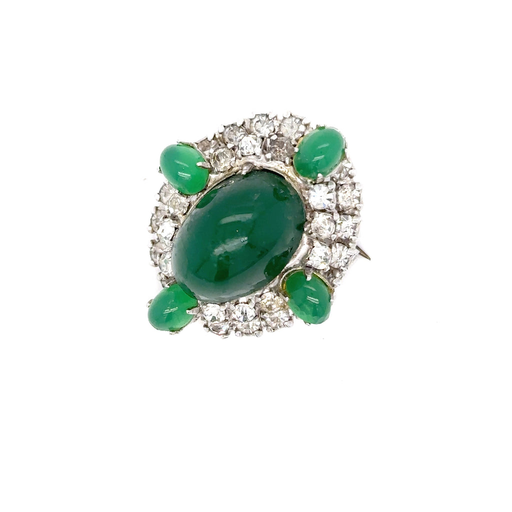 Marilyn Monroe Memorabilia Personal Costume Brooch Faux Jade