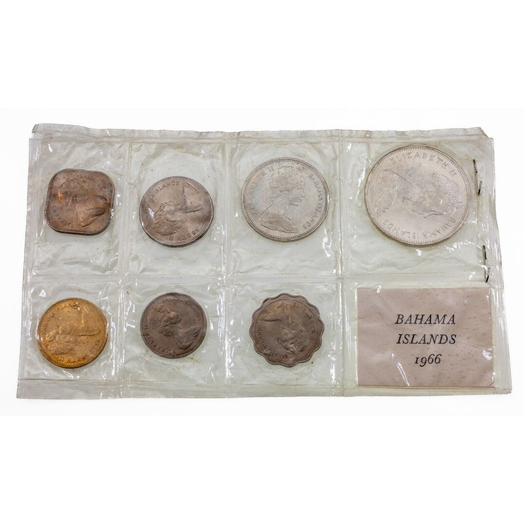 1966 Bahama Mint Set 7 Coin Mint Set MS2 Sealed