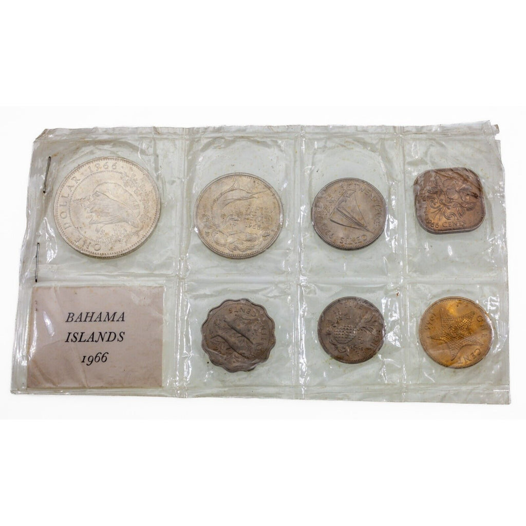 1966 Bahama Mint Set 7 Coin Mint Set MS2 Sealed