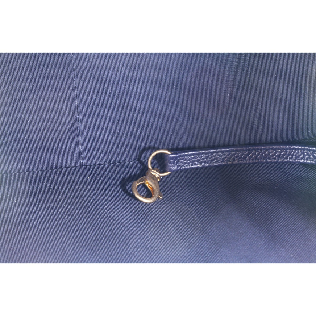 Chanel Navy Blue Caviar Leather Tote Bag 16C A91046 Box Pouch Card Papers