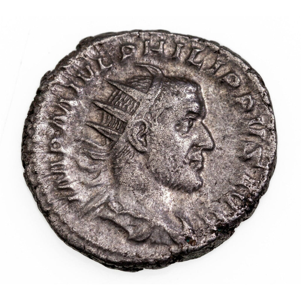 244-249 AD Roman Emp. Philip I AR Antoninianus 5.2g, 22mm Coin RIC 2b