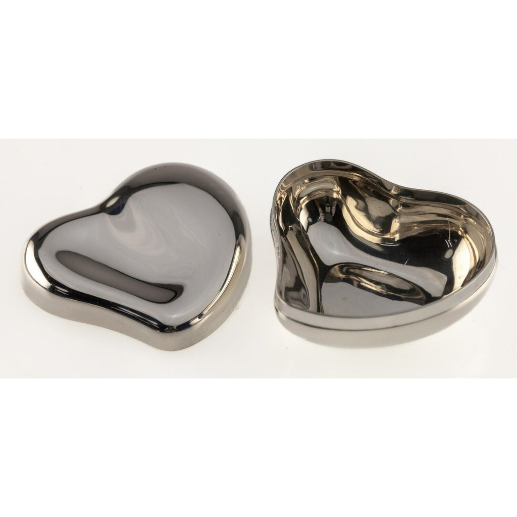 Tiffany & Co. Sterling Silver Elsa Peretti Heart Shaped Pill Box