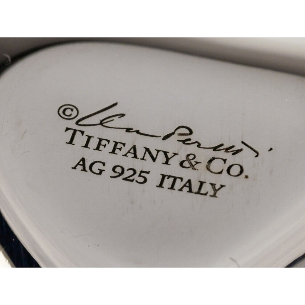 Tiffany & Co. Sterling Silver Elsa Peretti Heart Shaped Pill Box